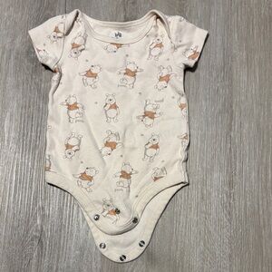 Disney Pooh Bear Cream Bodysuit